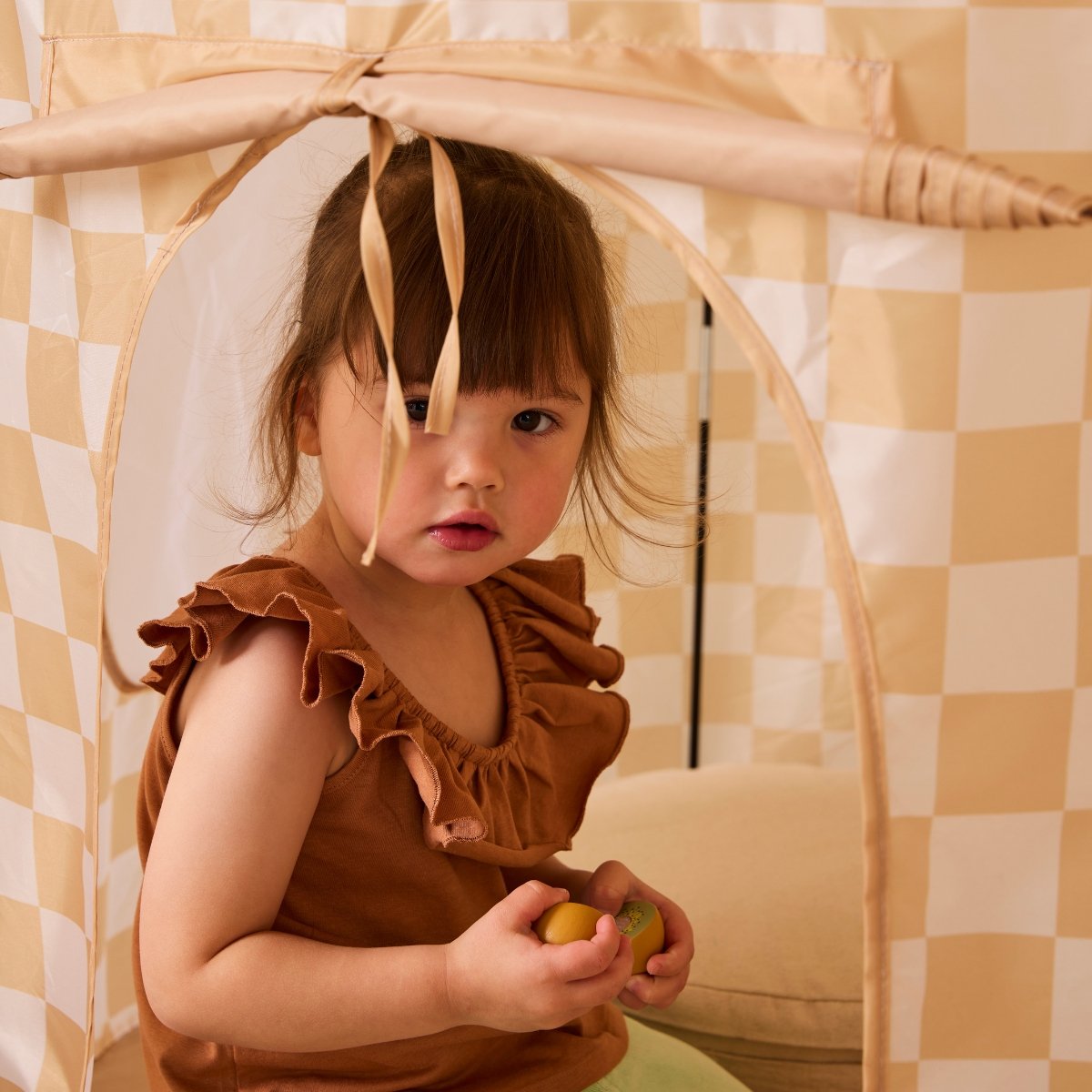 Tente de jeu beige, blanc, KID'S CONCEPT