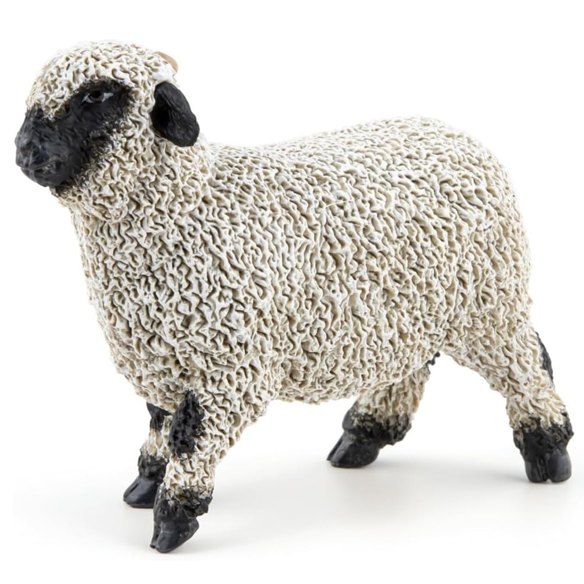 Figurine Mouton nez noir du Valais noir, PAPO