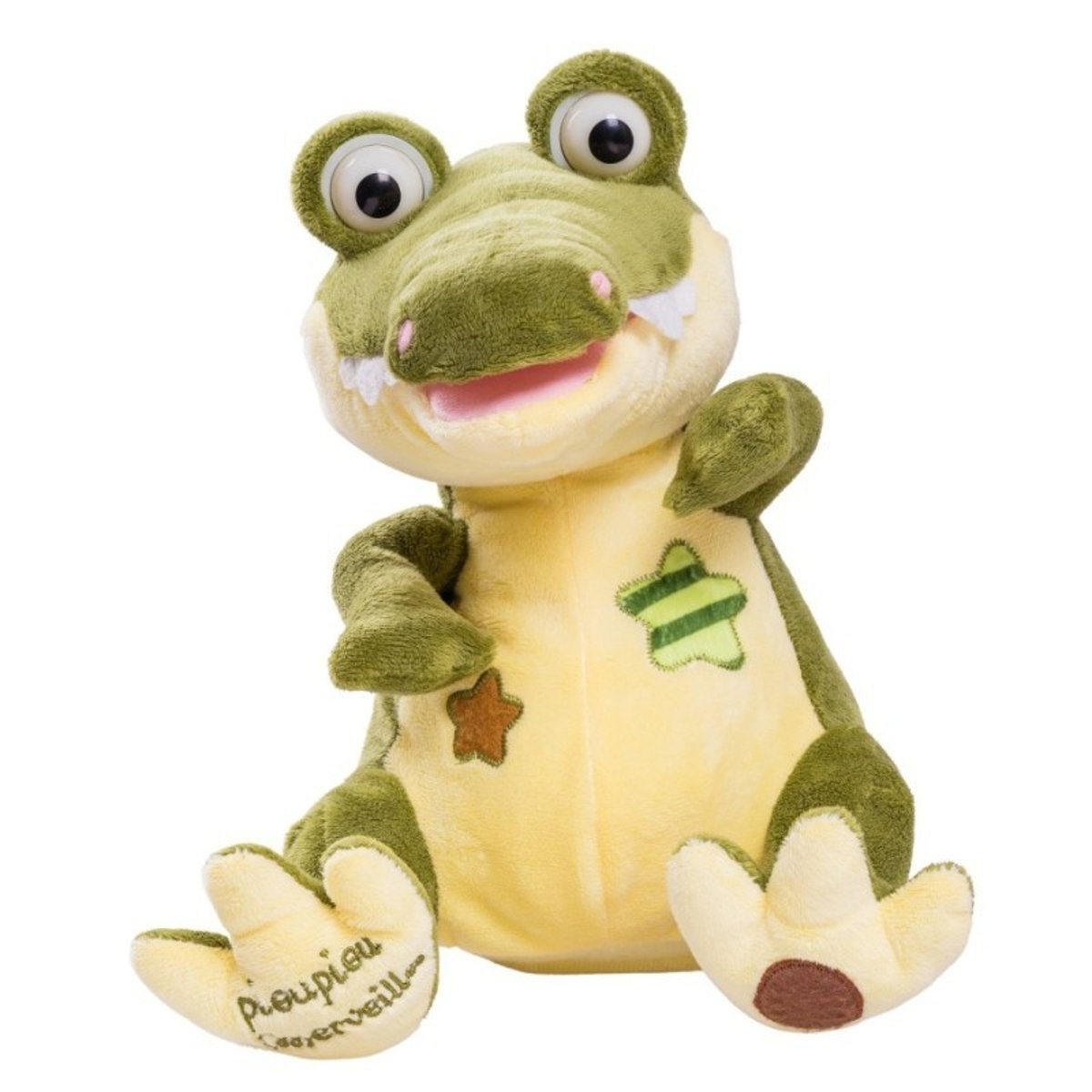 Paulo le croco - peluche animée vert, PIOUPIOU ET MERVEILLES