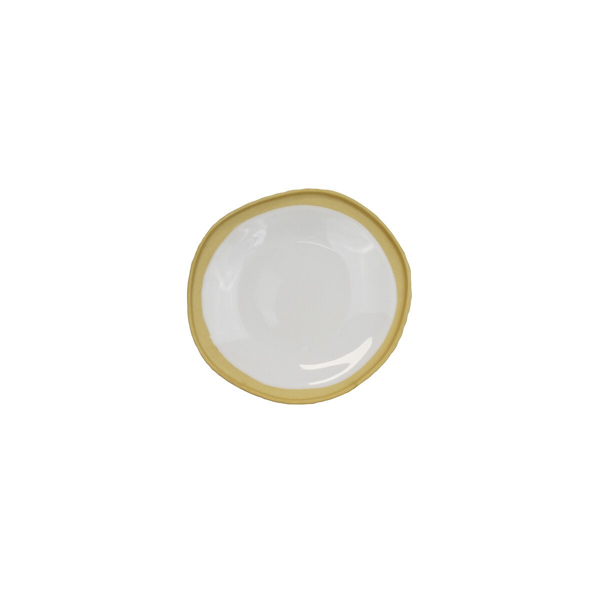 Lote de 4 Pratos Sobremesa 21 UBUNTU Aura, NOSSE CERAMIC branco, NOSSE CERAMIC