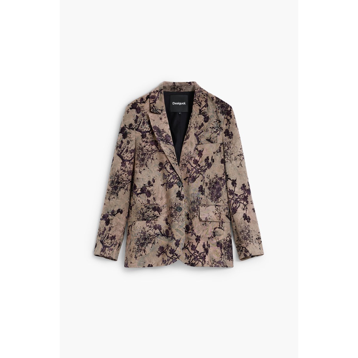Veste de costume floquée noir, DESIGUAL