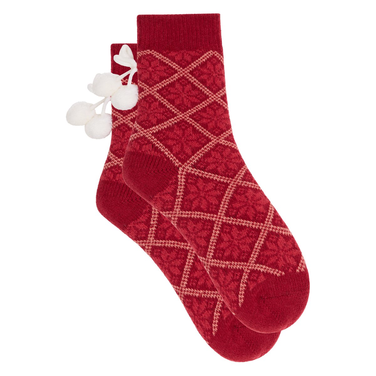 Chaussettes mi-hautes polaire Cocoon rouge, DIM