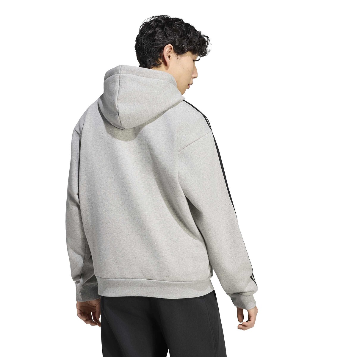 Sweat à capuche, ESSENTIALS gris chiné, ADIDAS SPORTSWEAR