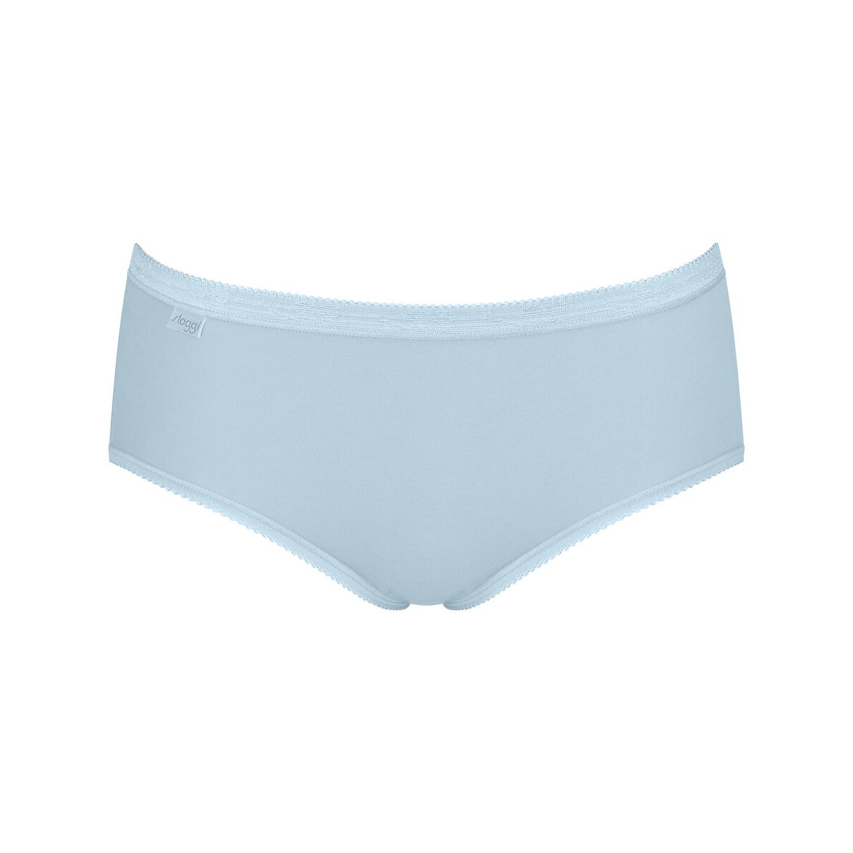 Lot de 3 + 1 gratuit Slips Midi Basic+ blanc + bleu +   bleu ciel + gris, SLOGGI