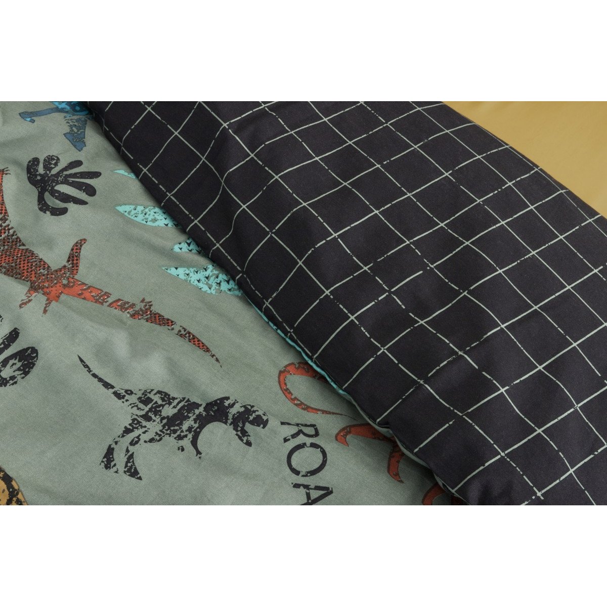 Parure Housse de couette Collection age des dinosaures multicolore, EDEN