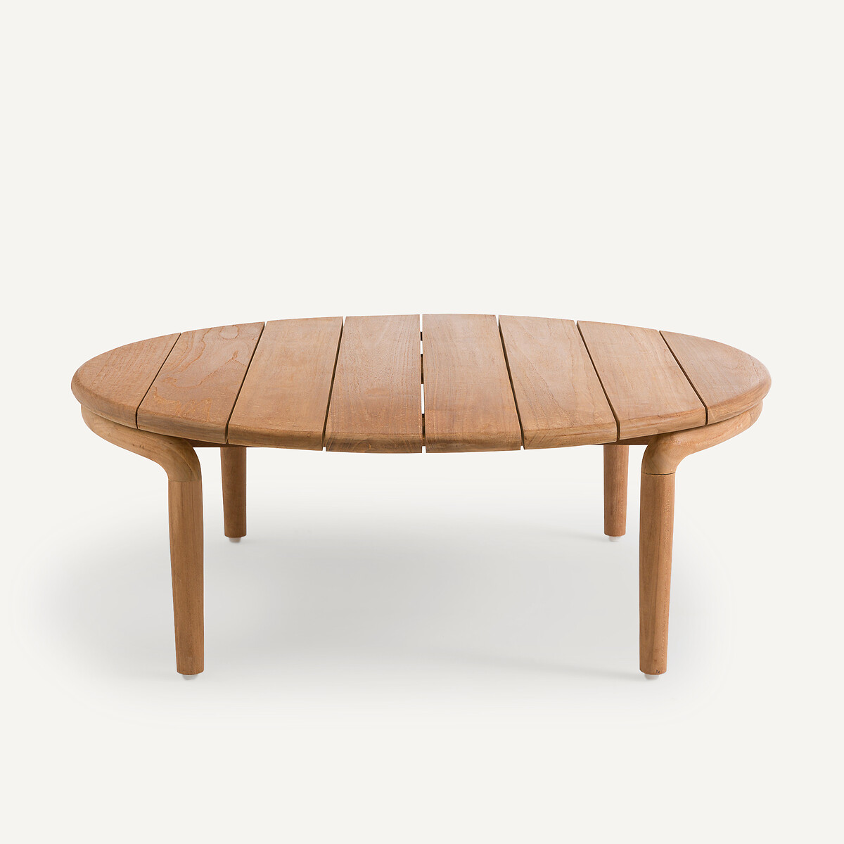 Table basse de jardin ronde, en teck, IRATI naturel, AM.PM