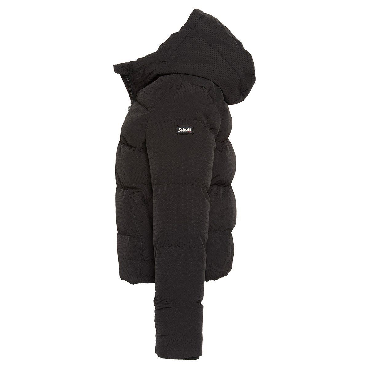 Doudoune à capuche enfant noir, SCHOTT