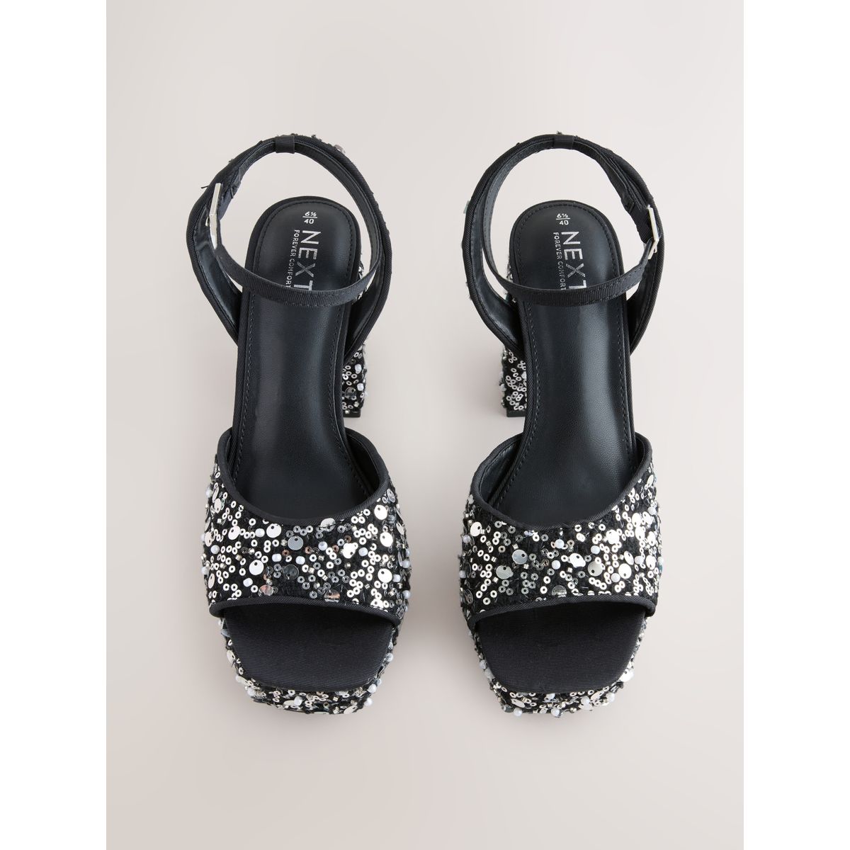 Sandales carrées à sequins forever comfort® sequin, NEXT