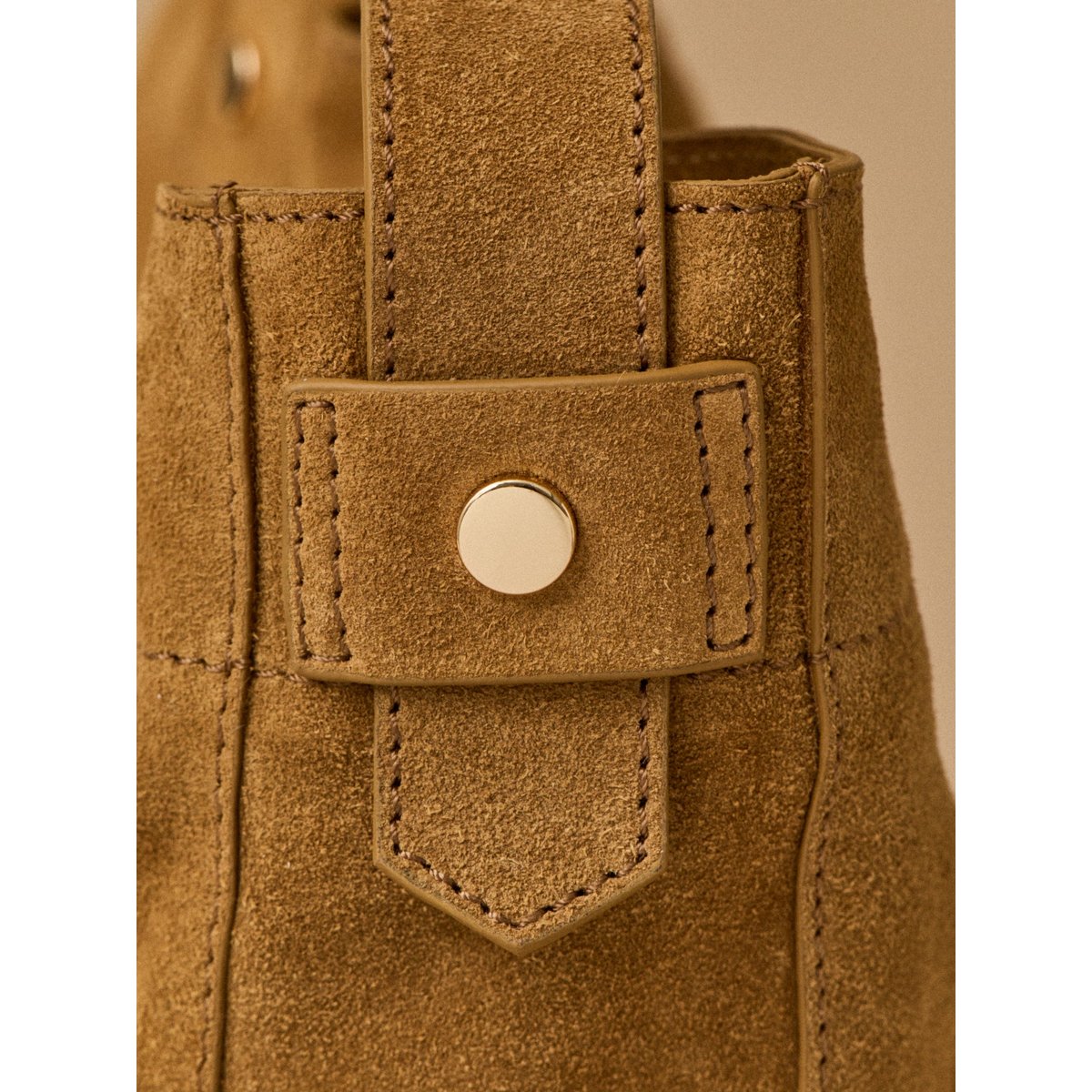 Tote bag cuir - Collection Maroquinerie Cyrillus camel, CYRILLUS