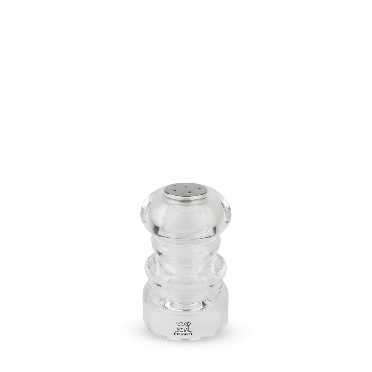 Salière manuel en acryl 9 cm NANCY transparent, PEUGEOT