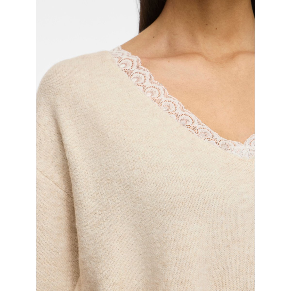Pull En Maille gris - birch1, VILA