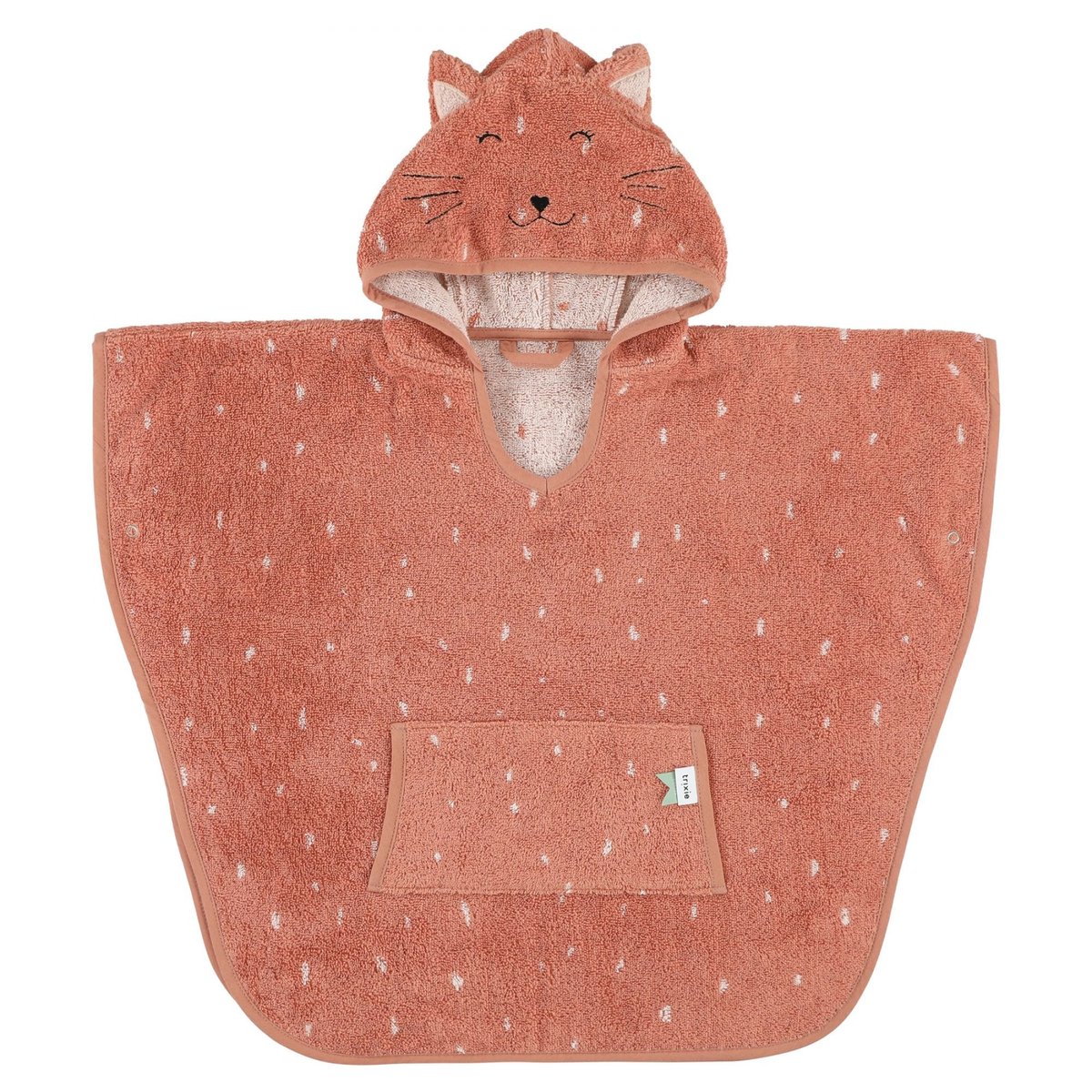 Poncho de bain enfant orange mrs. cat, TRIXIE