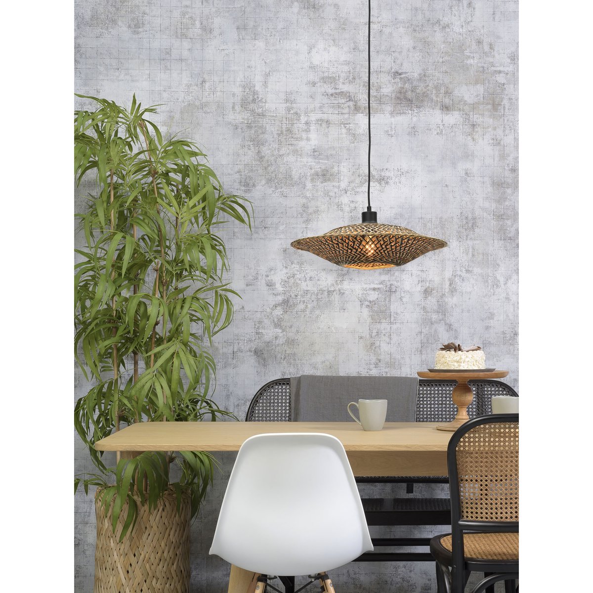 Lampe Suspendue Bambou BALI marron, GOOD & MOJO