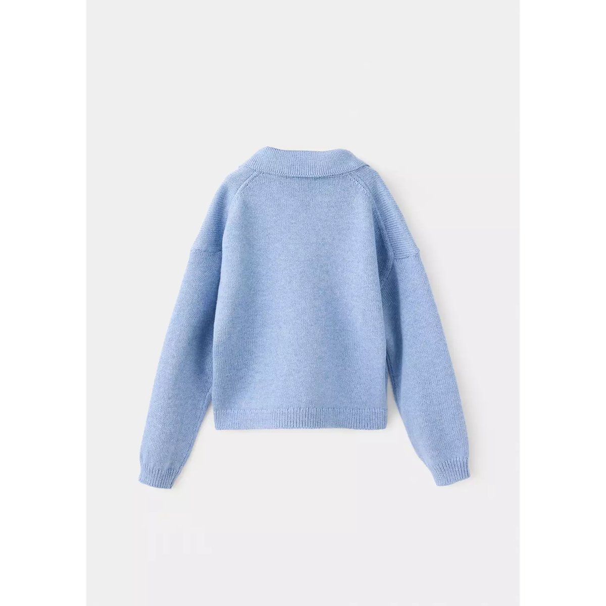 Pull-over col polo bleu, MANGO BABY