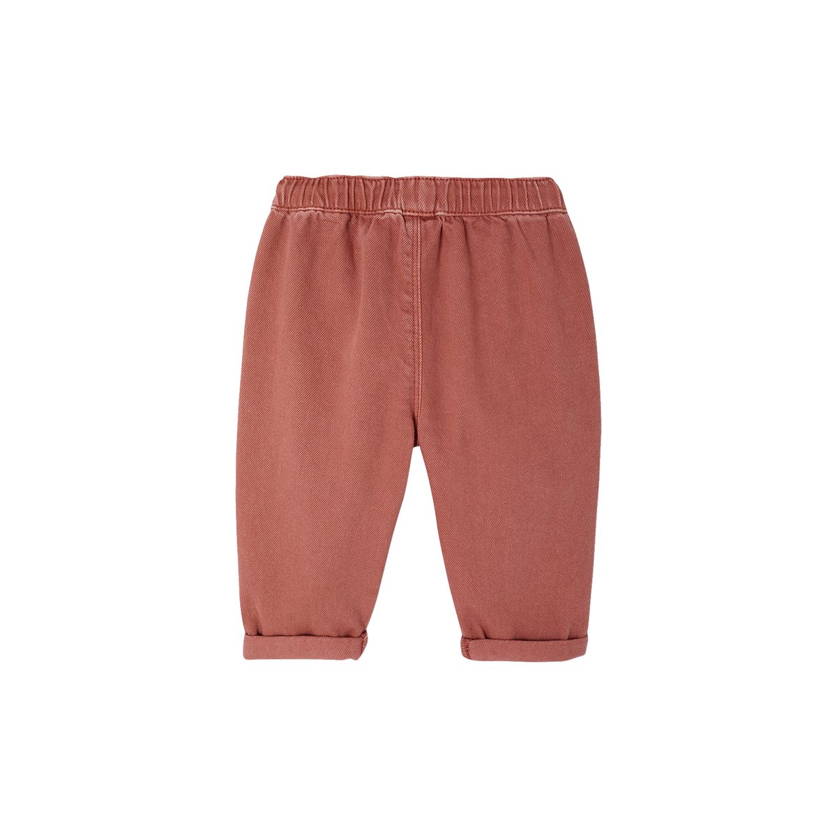 Pantalon taille élastiquée bébé argile, VERTBAUDET