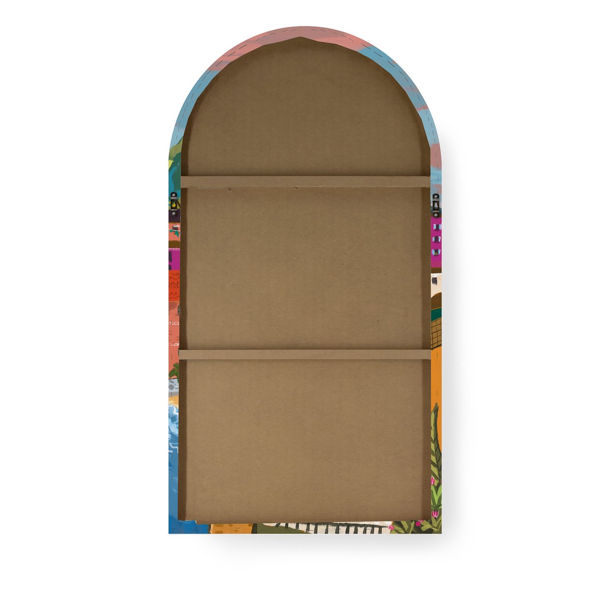 Toile Arche Village Isola Bella multicolore, ART FOR THE HOME