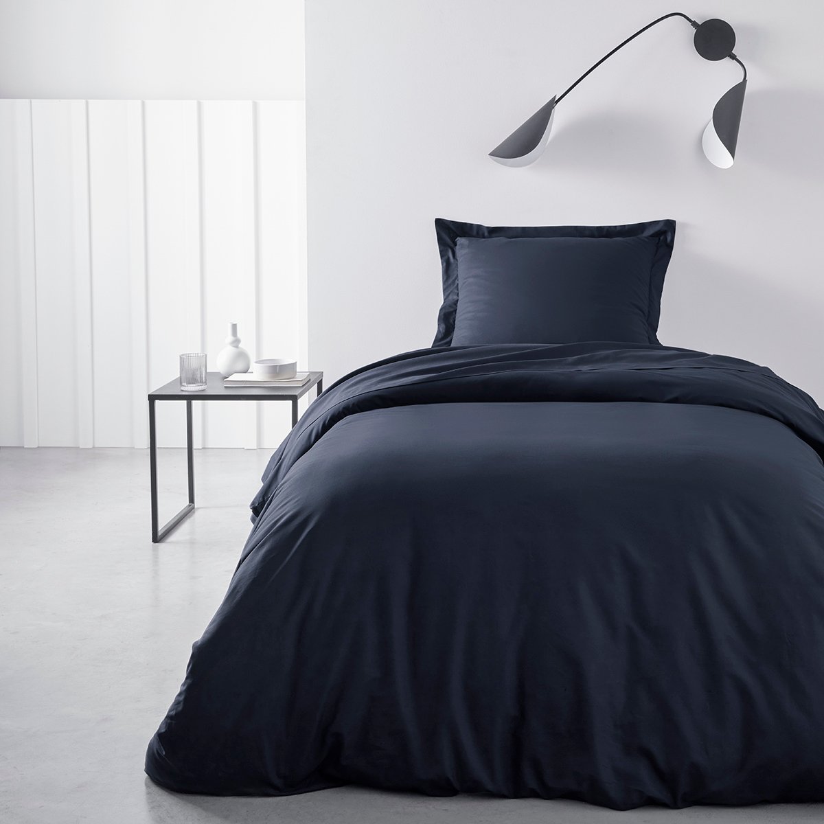 Housse de couette en coton BIO ORGANIC bleu marine, TODAY