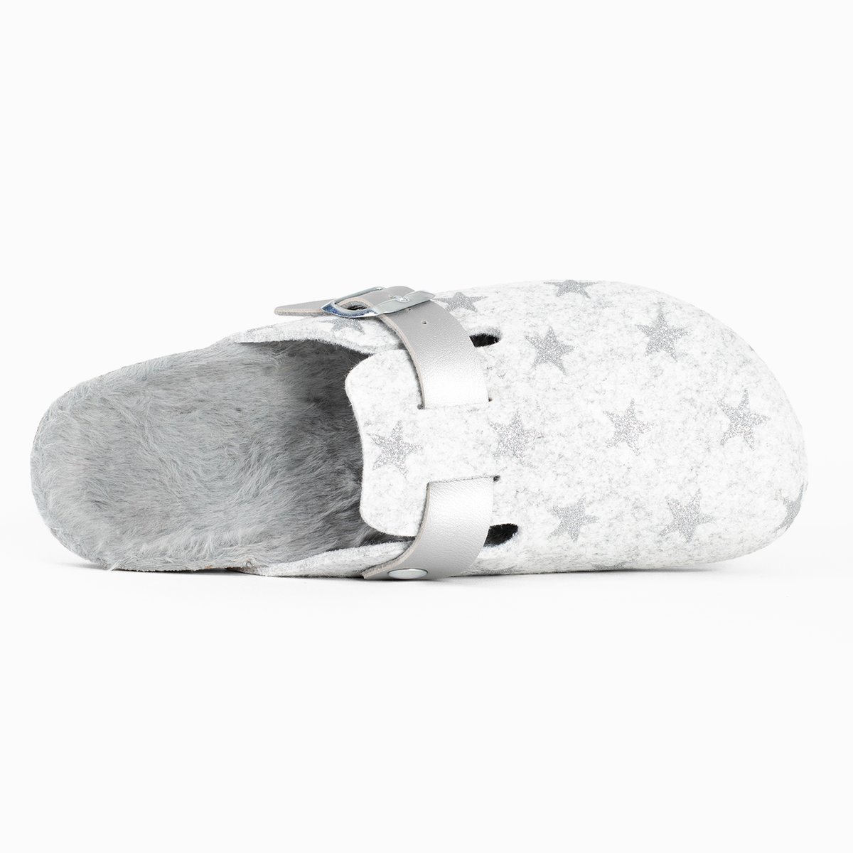 Sabots Moke pour femme argent, BAYTON