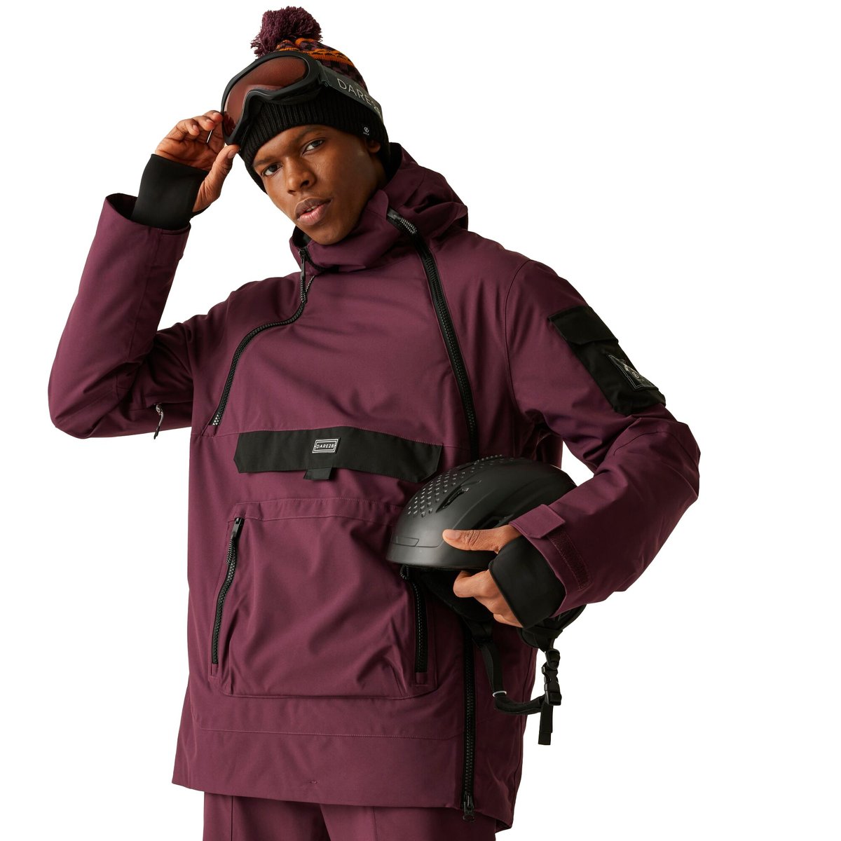 Blouson de ski à enfiler T-BAR rouge amarante, DARE 2B