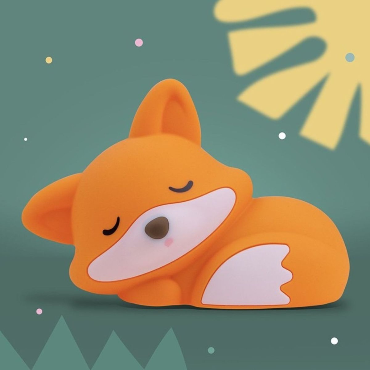 Veilleuse rechargeable Fox orange, blanc, noir, MARY'S