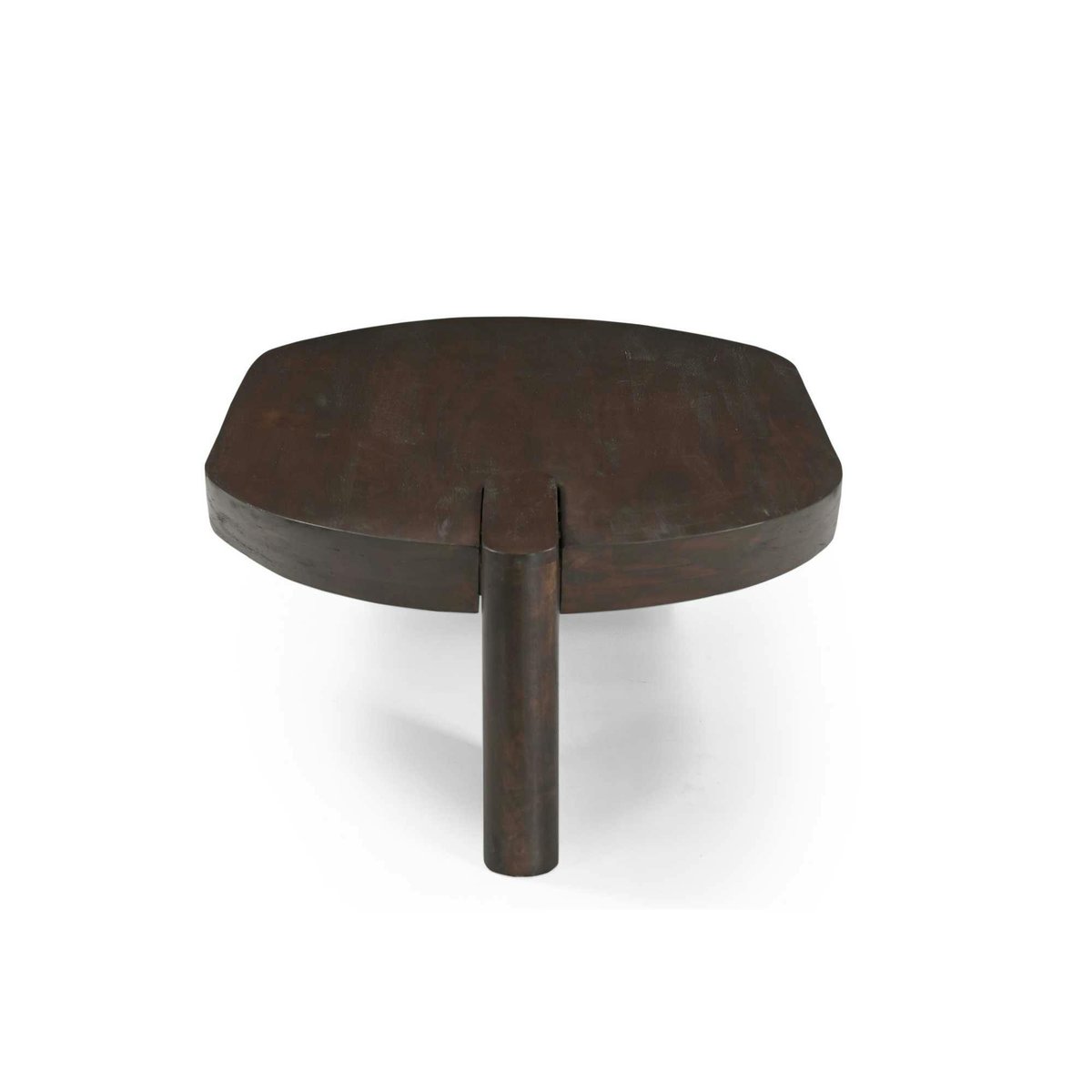 Table basse en bois foncé 2 pieds larges ALMA marron, PIER IMPORT
