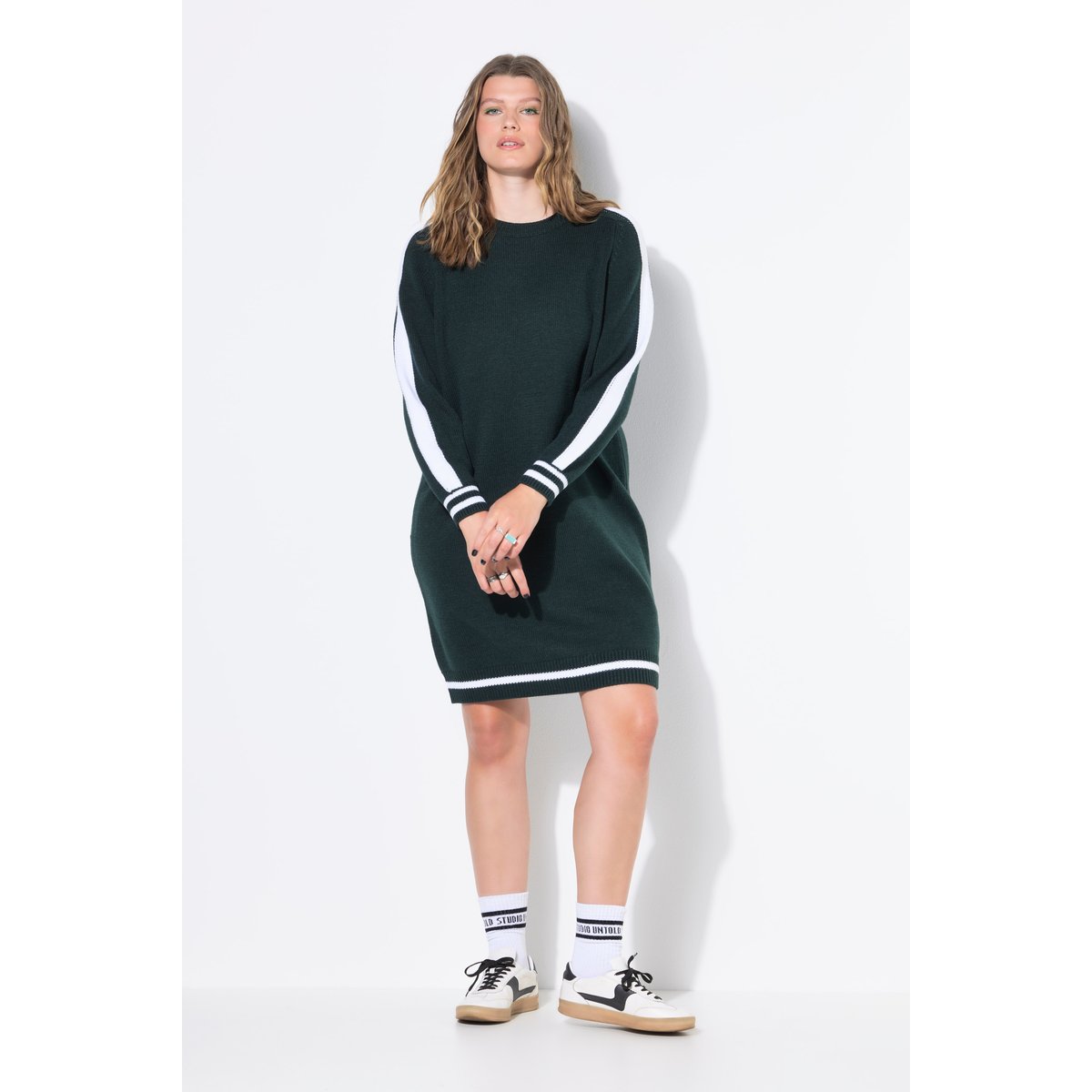 Robe en maille coupe oversize vert minuit, STUDIO UNTOLD