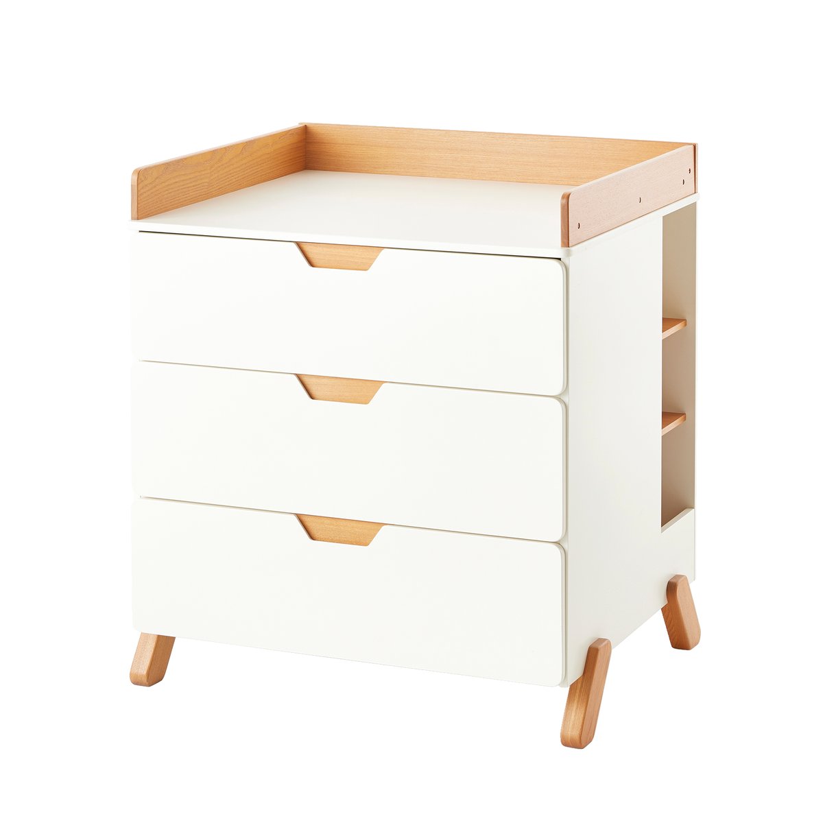 Commode à langer LIGNE PIROUETTE blanc - bois, VERTBAUDET