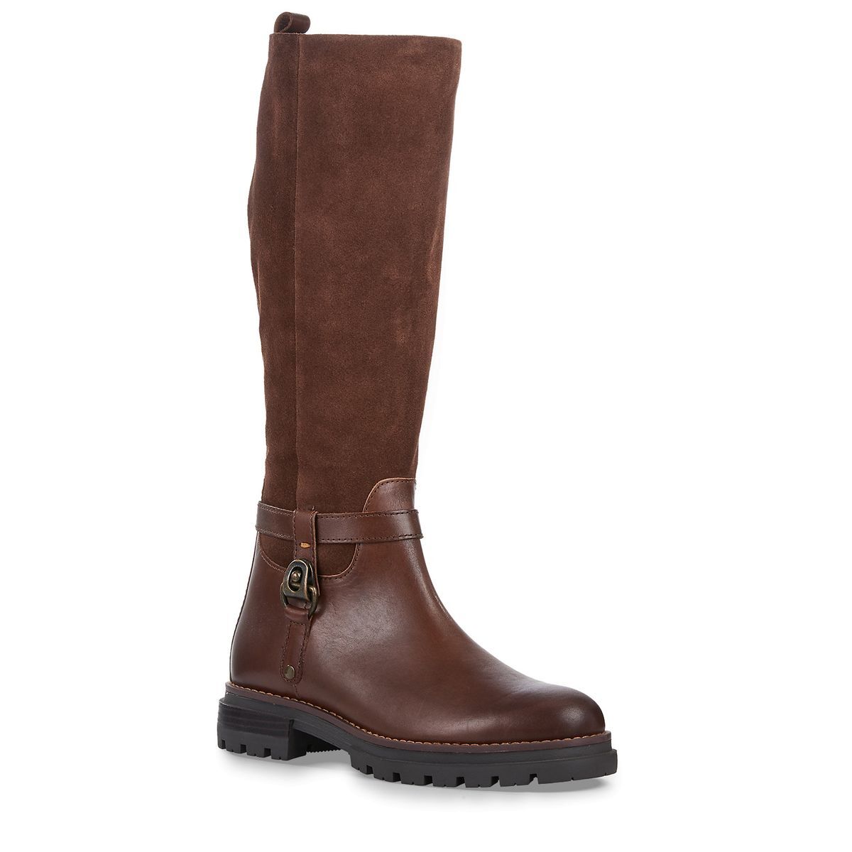 Bottes en cuir marron antilope, MARCO TOZZI