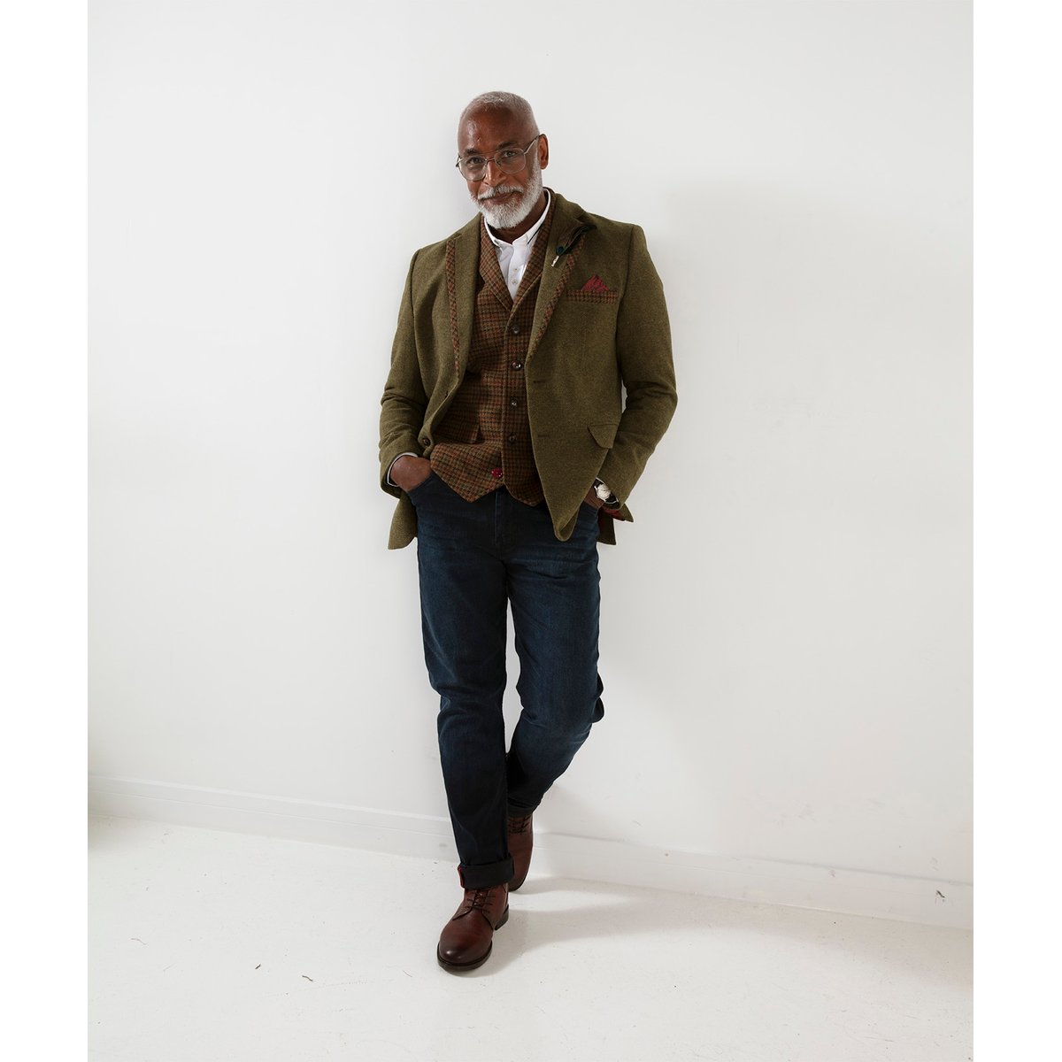 Élégant Blazer à Finitions Tradition vert, JOE BROWNS