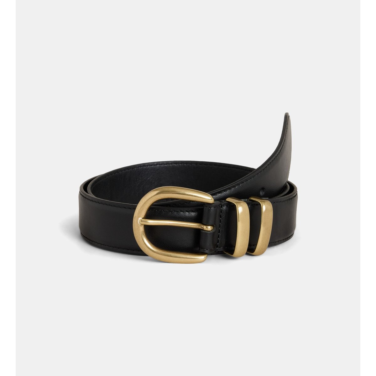 Ceinture opaline cuir noir, JODHPUR
