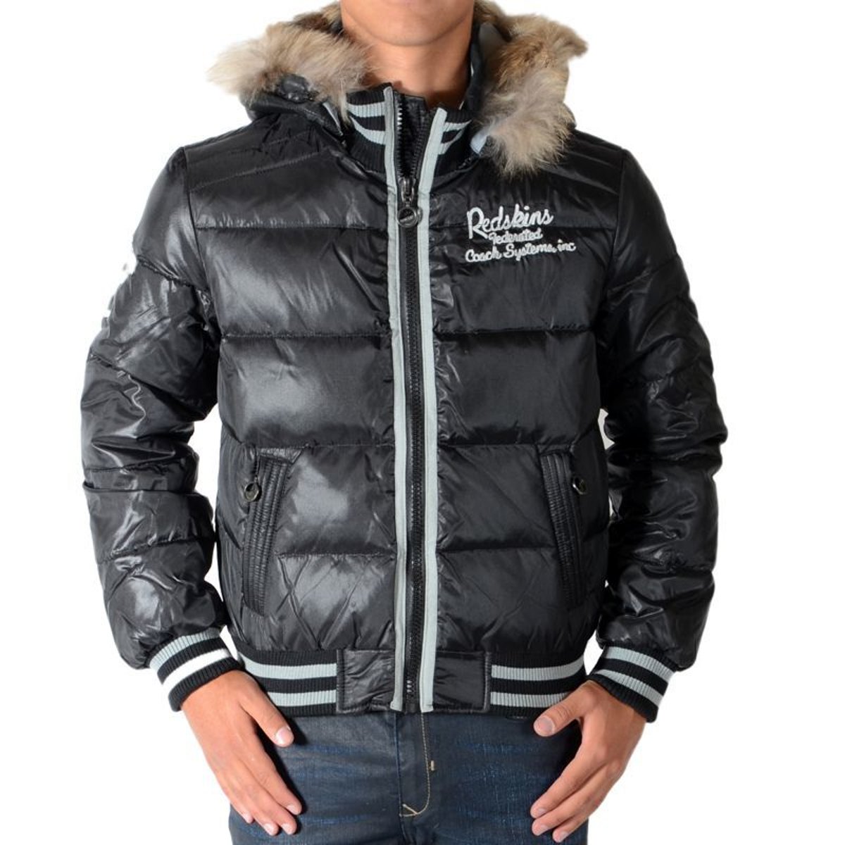 Doudoune Wallas noir, REDSKINS