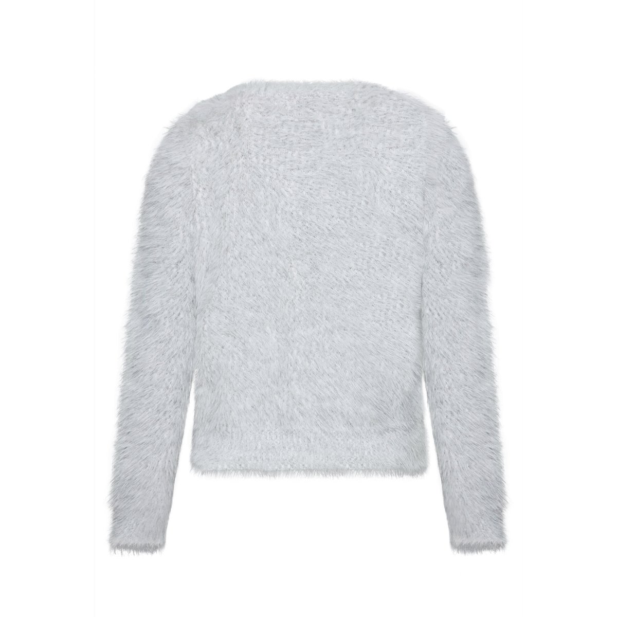 Cardigan en maille à encolure ronde gris, CARTOON