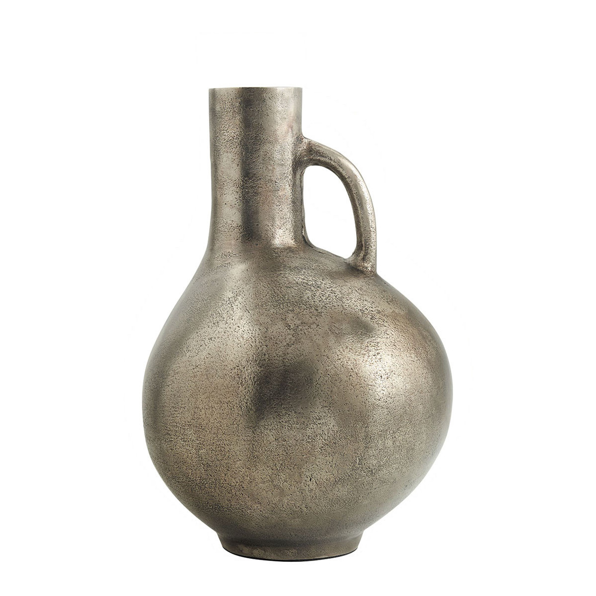 Bouteille décorative métal doré, BLANC D’IVOIRE