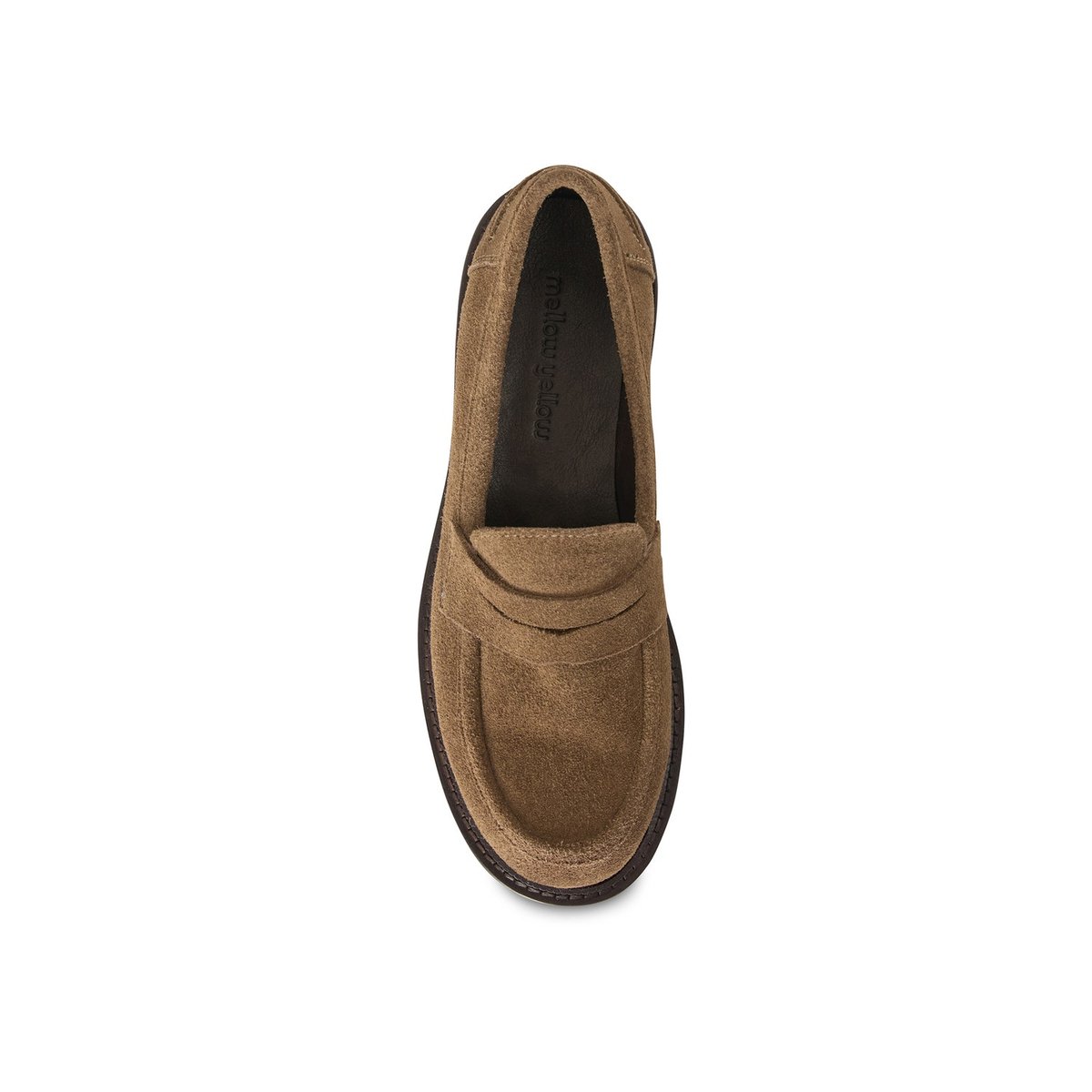 Mocassin en cuir FRANKIE taupe, MELLOW YELLOW
