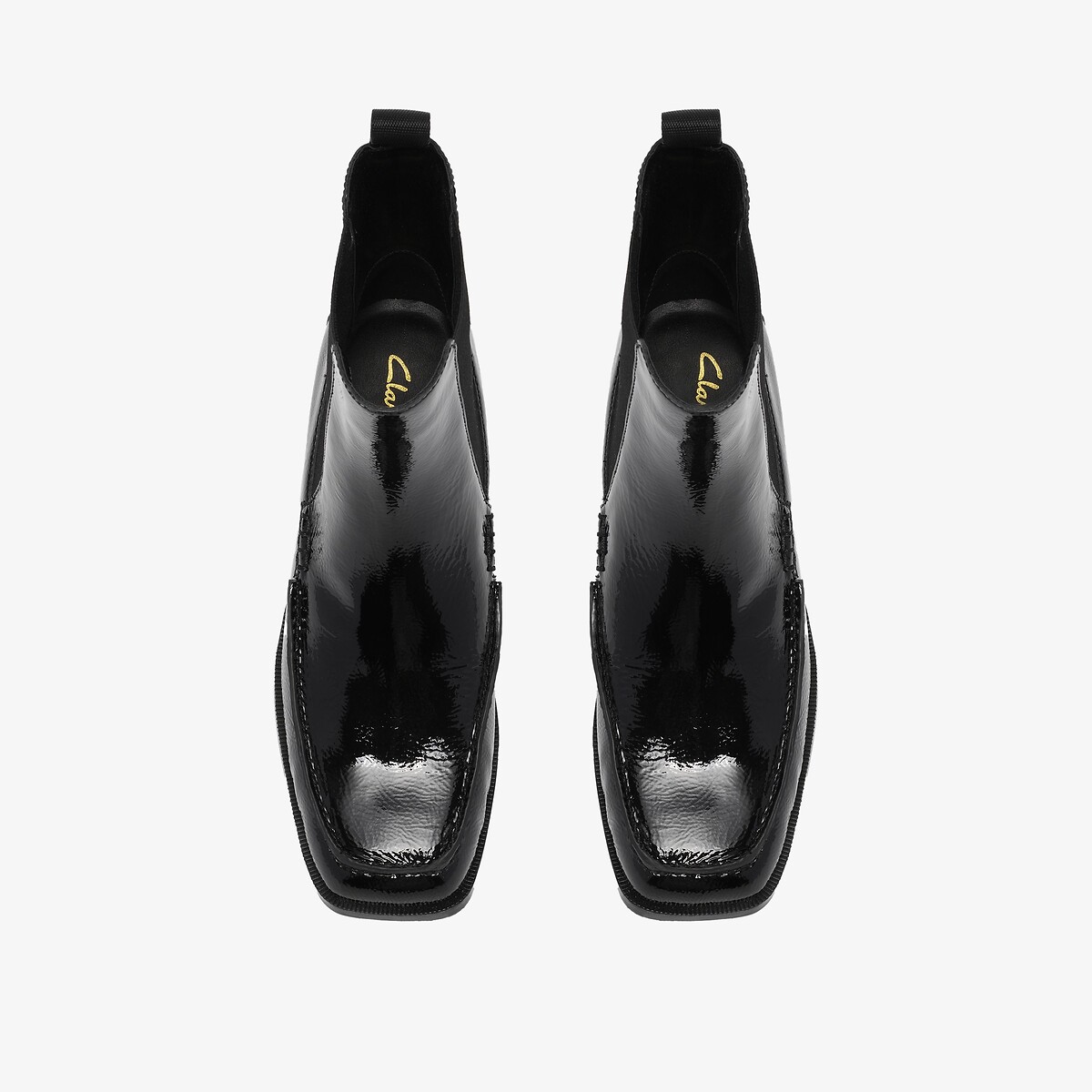 Moseley Up Low Heel Patent Leather Chelsea Boots black patent, CLARKS