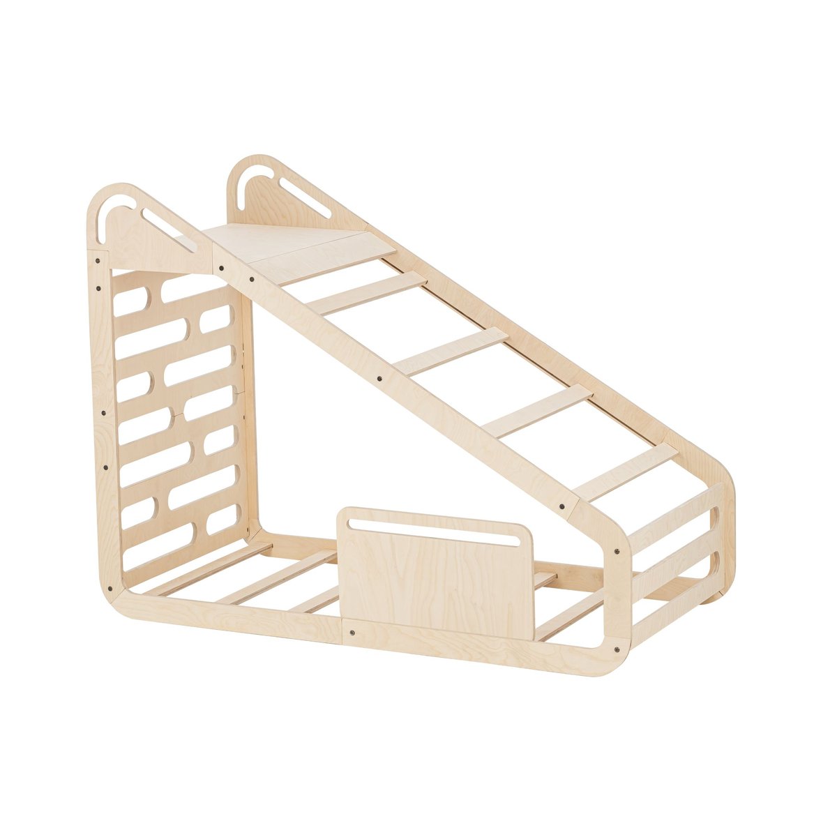 MAMATOYZ - Lit au sol enfant 70 x 140 cm en bois Sleepy Mini avec accessoires beige, MAMATOYS