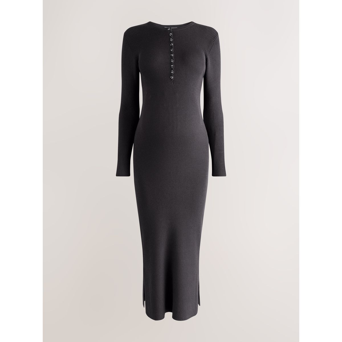 Robe en maille à manches longues maternité gris anthracite, NEXT