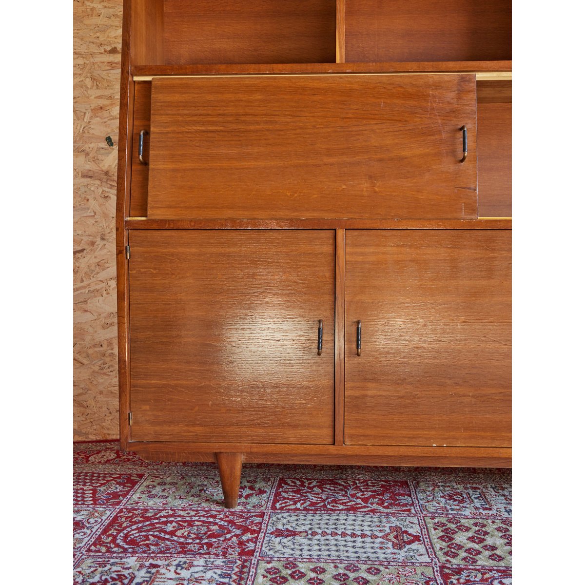 Vitrine scandinave en bois Victoria N°1253 - Bon état bois clair, DEBONGOUT