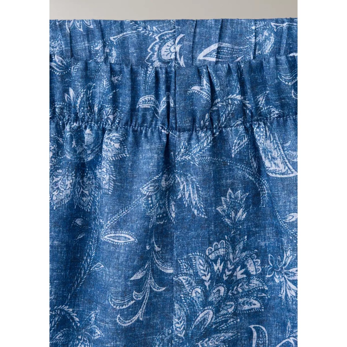 Pantalon pyjama imprimé passepoil bleu marine, MANGO