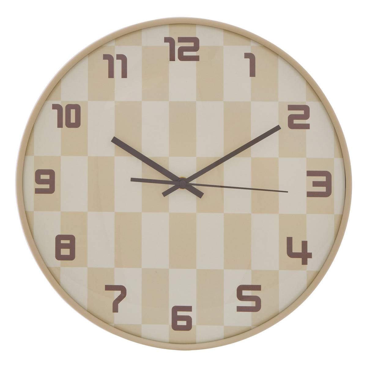 Horloge Larry D.36cm beige modèle b, ATMOSPHERA