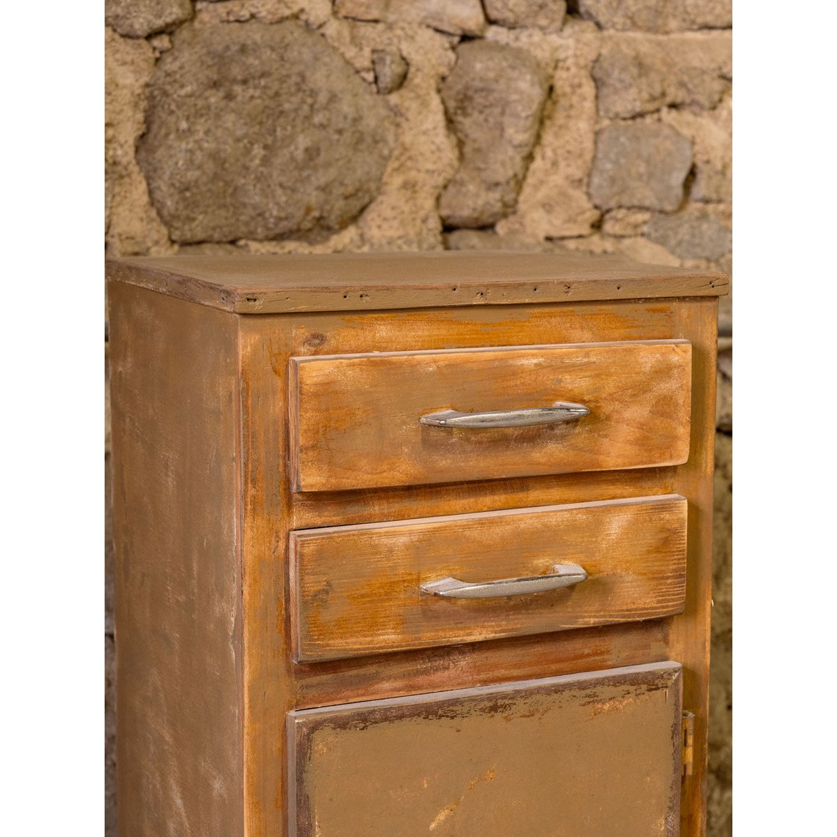Meuble d'appoint en bois Gilbert N°1863 - Bon état beige, DEBONGOUT