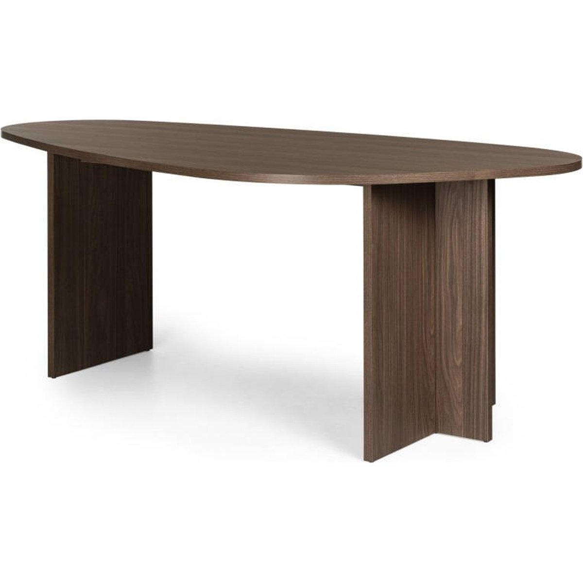 Table à manger irrégulière en bois noyer lincoln, RECOLLECTION