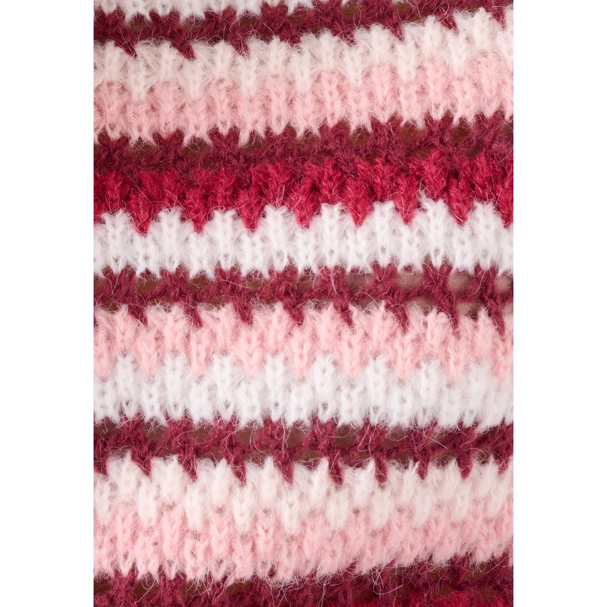 Pull manches ballon rayé rouge bordeaux rayé, DAMART