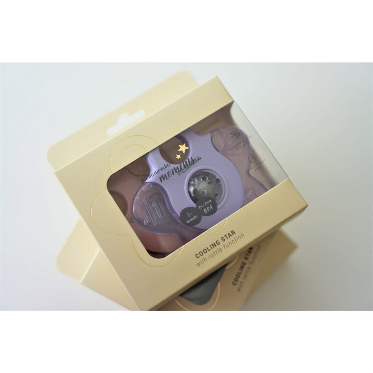 Lot de 2 anneaux de dentitions réfrigérés rose, FILIBABBA