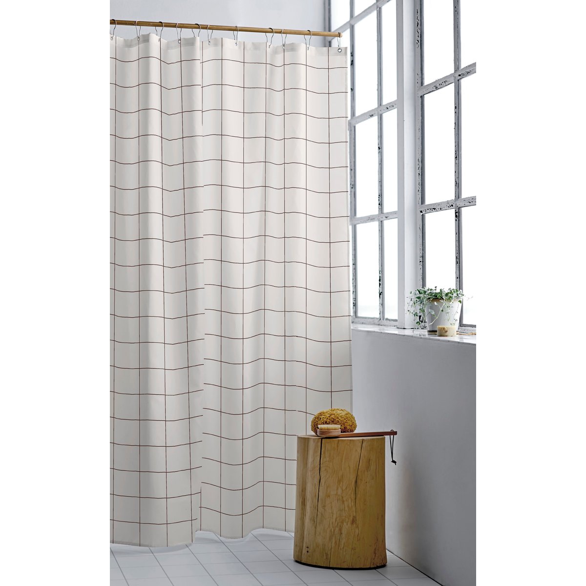 Rideau de douche VISTA blanc cassé, SÖDAHL