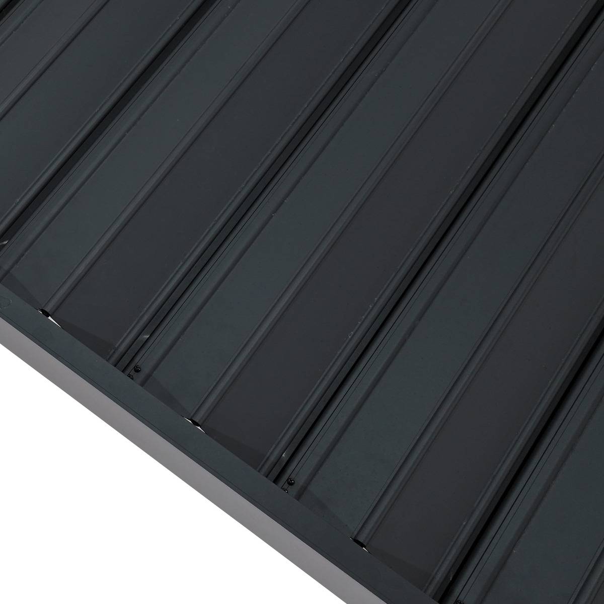 Pergola bioclimatique autoportante 4x3m EVORA gris graphite, HESPERIDE