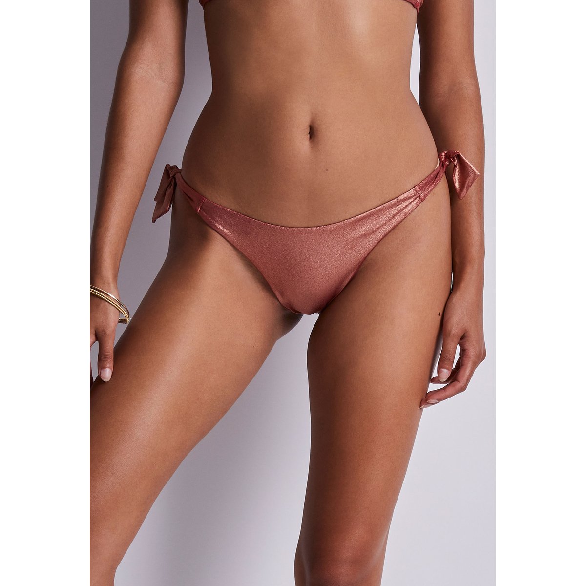 Bas de maillot de bain Tanga Sunlight Glow rouge cuivre, AUBADE
