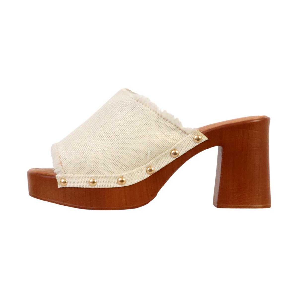 Mules Talon à Enfiler blanc, ENZA NUCCI