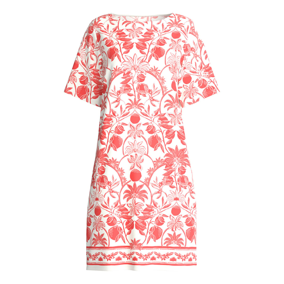 Chemise de nuit à manches courtes, longueur 95 cm manches courtes Coton FAVOURITES BEACH rose of sharon, CALIDA
