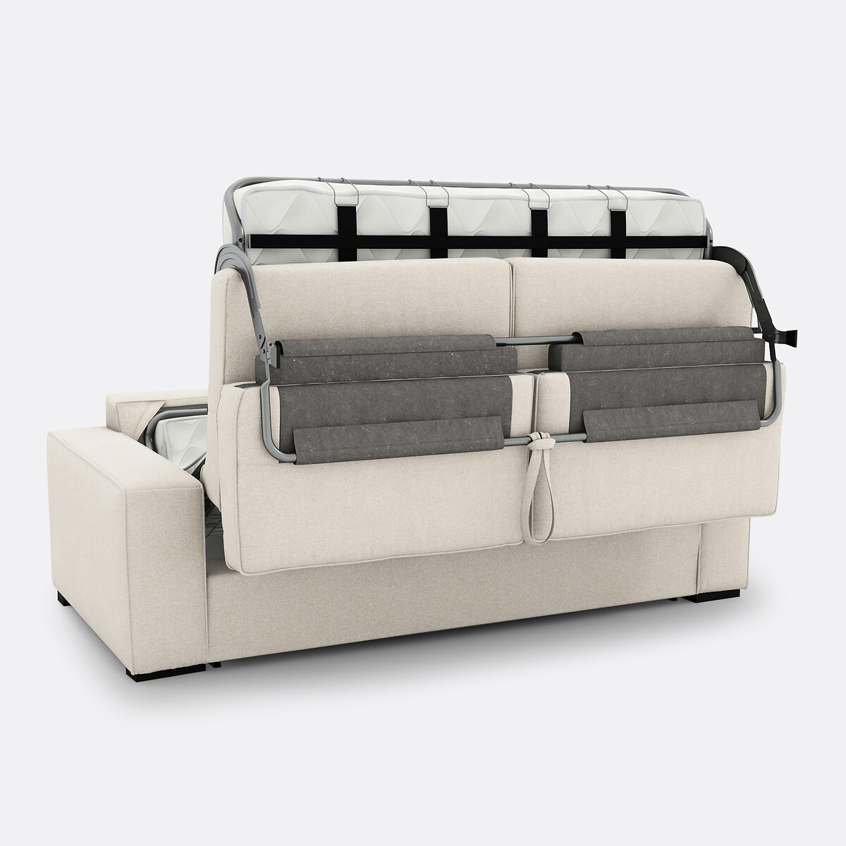 Canapé convertible, 2, 3 ou 4 places, Comfort Bultex®, en polyester, CECILIA ecru, LA REDOUTE INTERIEURS